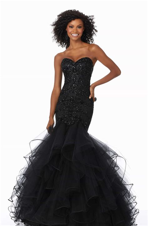 strapless fishtail gown